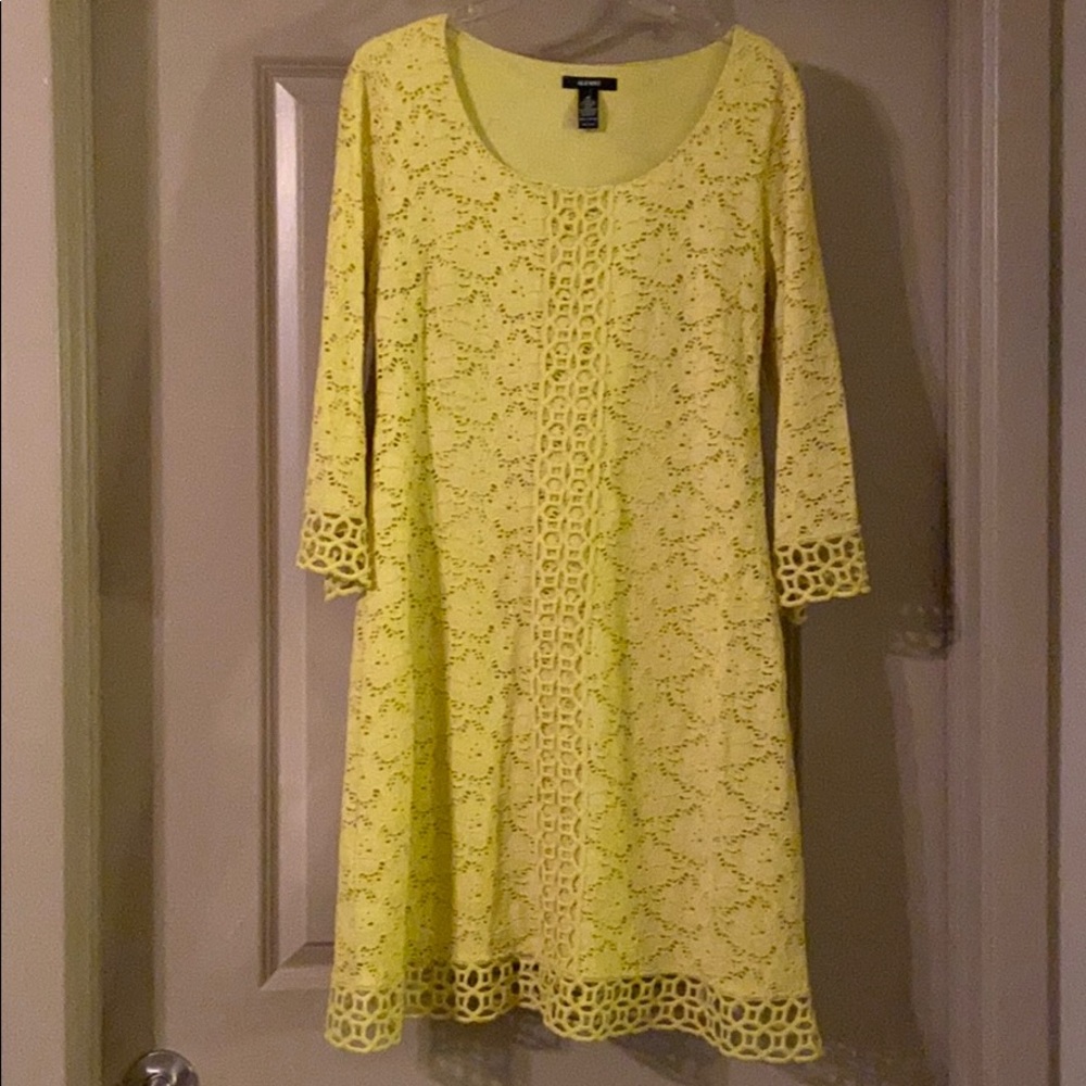 Alfani mustard yellow dress